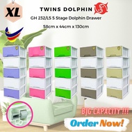 GH 232/L5 5 Stage Dolphin Drawer - Twins Dolphin