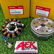 ชุดล้อแม่เหล็กจานไฟ (31110-K73-T63) +  ขดลวดสเตเตอร์ (31120-K73-T63) แท้เบิกศูนย์  สำหรับ WAVE125i ป