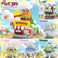 HLAR Mini Shop Blocks, Building Blocks Micro Blocks City Building Blocks,  Mini Educational Toys Edu