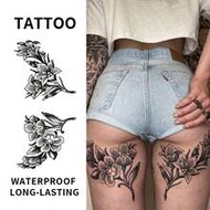 Large Floral Branch Tattoo Sticker - Sexy Women's Body Art - Suitable For Parties, Dates, Photos - P