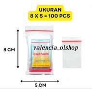 Plastic Clip 5X8CM Plastic Clip 5 X 8 Cm Multipurpose Ziplock Pe 5X8 cm Contents 100pc