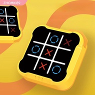 ZHOMKI89 Puzzle Game Console, 3-in-1 Electronic Tic-Tac Toe Game, Portable Handheld Square Board Gam
