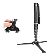 Manbily A-777L with M-5 Base Aluminum Portable Travel Monopod Max Load 18kg for Digital DSLR Camera