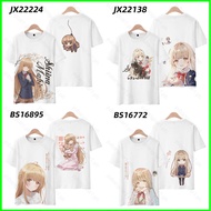 YB1 The Angel Next Door Spoils Me Rotten Tshirt Short Sleeve Top Anime Cosplay Mahiru Shiina Tee Har