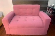 erika sofa 2 seater pink fabric sofa set uratex foam