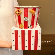 Button Puppy Ceramic Snack Bowl Household Soup Bowl Noodle Bowl Snack Fried Chicken Fries Bucket Pop