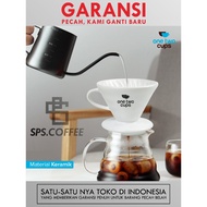 V60 dripper server Coffee V60 ceramic One Two Cups Filter Coffee Filter V60 Glass Coffee Filter Drip