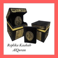 SET REPLIKA KAABAH BOX ALQURAN BALDU REXINE GOLD HANTARAN DOORGIFT EXCLUSIVE