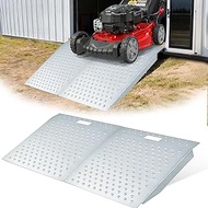 29" x 48" Shed Ramps, Heavy Duty Shed Ramp 48 inch Wide, 1500 LB Capacity Shed Ramps, Anti Slip Punc