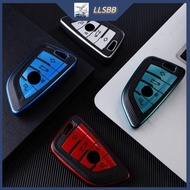 LLSBB Key Protector Remote Key Case Holder Leather Style Shell Cover Fashion Skin Key Fob Cover for BMW X1 X3 X5 X6 X7 1 3 5 6 7 Series G20 G30 G11 F15 F16 G01 G02 F48 Car Accessories