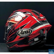 Japan Arai RX-7X Radical Red RX7X Helmet Painted Duck Tail Big Rear Deflector Aerodynamic Kit