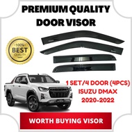 Isuzu Dmax 2021-2025 Premium Quality Door Visor Air Press Window Door Visor