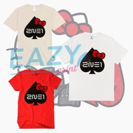 TSHIRT BLACKJACK 2NE1 CL HELLO KITTY EDT KPOP CLOTHES NOBAR IDOL OUTFIT WELCOME BACK ASIA TOUR 2024