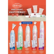ERACUP Drink Cups 12 oz 14 oz 16 oz 22 oz Contents 50 cups Plastic Eracup Cups all sizes