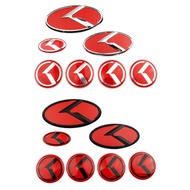 7 ❤ Kia K-Shaped Car Logo Black Red Modified Cover Label K5 K3 K2 K4 Solandto Wheel Modification 7-P