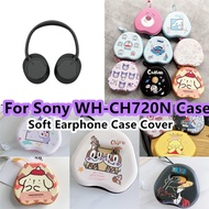 【Fast Shipment】 For Sony WH-CH720N Headphone Case High-capacity Cartoons for Sony WH-CH720N Headset Earpads Storage Bag Casing Box