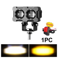 Lampu Sorot Laser Q9 3 Mata Cahaya Kuning Putih Lampu Tembak Led Foglamp CR7 SQL Waterproof Lampu Te