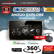 Soundstream Anzuo Explore 4+64GB Android Player 360 Cam CarPlay Android Auto 4G