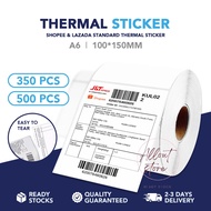GOPACK A6 Thermal Sticker Roll | Airway Bill | Barcode Shipping Label | Kurier Sticker 100*150mm