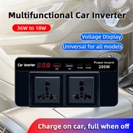Car Power Converter 12V To 110V And 12V 220V 200W