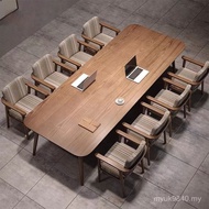 Wooden Table Commercial Office Work Table Strip Table Large Board Study Table Long Solid Wood Confer