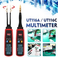 UNI-T SMD เครื่องดิจิตอลมัลติมิเตอร์แบบพกพาอัตโนมัติ Zener DCV ต่อเนื่องมิเตอร์วัดแบตเตอรี่-UT116C