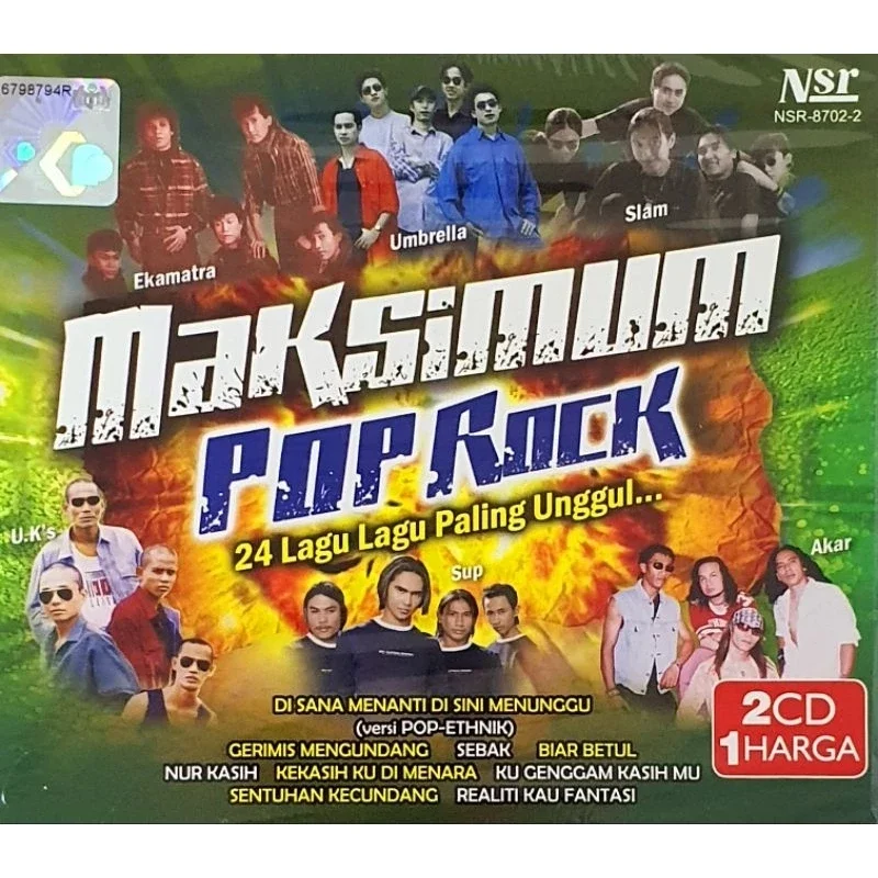 MAKSIMUM POP ROCK - 24 LAGU LAGU PALING UNGGUL (2 CD)