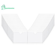 36Pcs Self-Adhesive Label Card Holder Index Pockets Holder 6X8.5cm Clear Plastic Card Holder Adhesiv