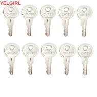 WGLAWL 10Pcs Keys, Metal Silver Key, Car Accessories Parts CH751 Door Lock Keys For Car