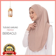 Berdagu] Tudung Sarung Express Cotton Berdagu/Tudung Instant Chin/Tudung Travel/Tudung Ironless