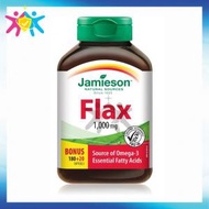 Jamieson - 有機亞麻籽油 (1000 毫克) 加量裝 200 粒 [平行進口] 此日期前最佳:2026年02月28日