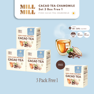 Chamomile + Pure Cacao Tea นอนหลับสบาย ลดการปวดหัวระหว่างวัน ชาคาเคาบริสุทธิ์ 100% จากเมล็ดคาเคาเต็ม