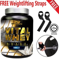 Whey Protein Halal - Vital Whey (Vanilla) 2kg/4.41lbs 100% Whey Isolate With 24g Protein 67 Servings