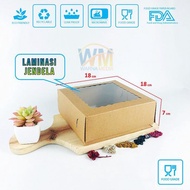 JahWa- (Contents 20Pcs) 18X18X7 Sponge Cake Box Catering Rice Box/ Brownie Box 18X18X7 Box/