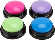 4 Color Voice Recorder Button, Dog Record Talk Buttons Multifunctional Animal Training Number Dog Co