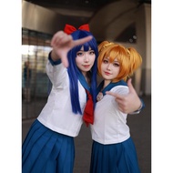 Pop and pipi Beautiful Daily Sailor Suit pop Cos Suit pipi Beautiful cos Suit pop Wig Shoes