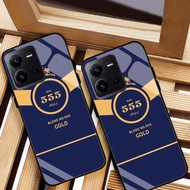 CASE FOR VIVO V25 5G, V25E 5G, V25 PRO FIGURE 555 PREMIUM TEMPERED GLASS BACK
