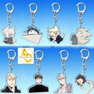 Keychain, Standee, Glass Painting Korean BL Manga Zheng Yiyuan Manhwa Study and Work Desk Decoration