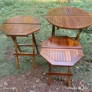 Full Finish Teak Folding Table 70x70x70