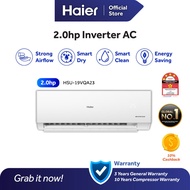 [4 Star] Haier 2.0HP Inverter Air Conditioner / Smart Clean & Dry / Anti Corrosion / I Feel - HSU-19