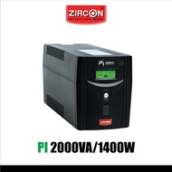 PI 2000VA/1400W ZIRCON จ่ายไฟ Sinewave เหมาะกับ iMac PS4 Server Power Supply 80+/ประกัน 2 ปี Onsite