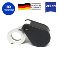 Carl Zeiss Optics D40 10x Jeweler Magnifier Diamond Gemstone Pocket Magnifier Loupe German World's T