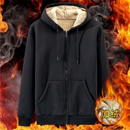 Men Work Site Work Lamb Fleece Cardigan Thickened Jacket