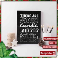 KAYU Poster Frame Thick Wood QUOTES 02050
