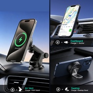 QylAstic Qi2.2 Certified 25W for MagSafe Car Charger & Holder with Air-Cooling Tech, Magnetic Wirele