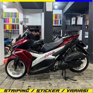 STRIPING STICKER ALL NEW AEROX CONNECTED 155 NVX TRANSPARENT Uv PHILIPPINES VIBES STRIPING VARIATION