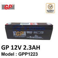 GENUINE GP 12V 2.3Ah Rechargeable Sealed Lead Acid Battery - GPP1223