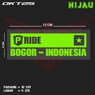 PRIDE BOGOR INDONESIA CUTTING STICKERS | OKT25 JBT