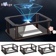 BORRAONE Pyramid Hologram Projector, Plastic Toys  Holographic Display Stand, Universal Creative Hol