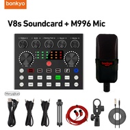 Bonkyo V8S SoundCard Bluetooth Audio Usb External soundcard V8S plus - S7